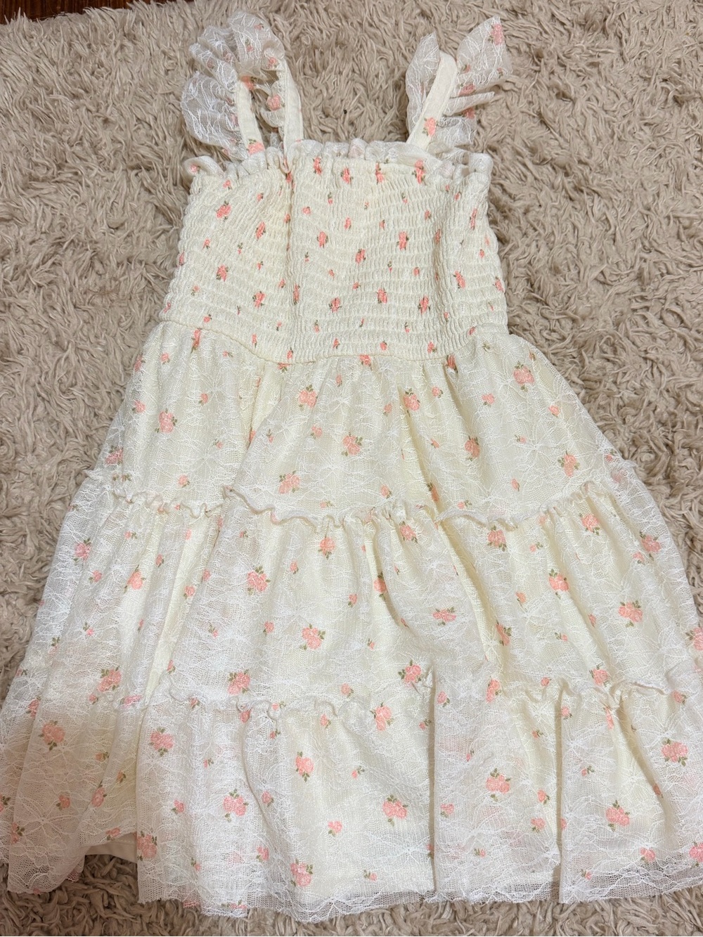 Cat and jack floral dress girls medium